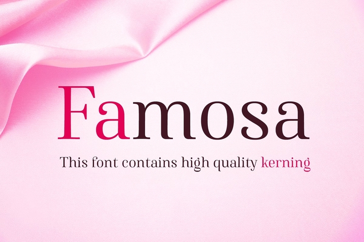 Famosa Font preview